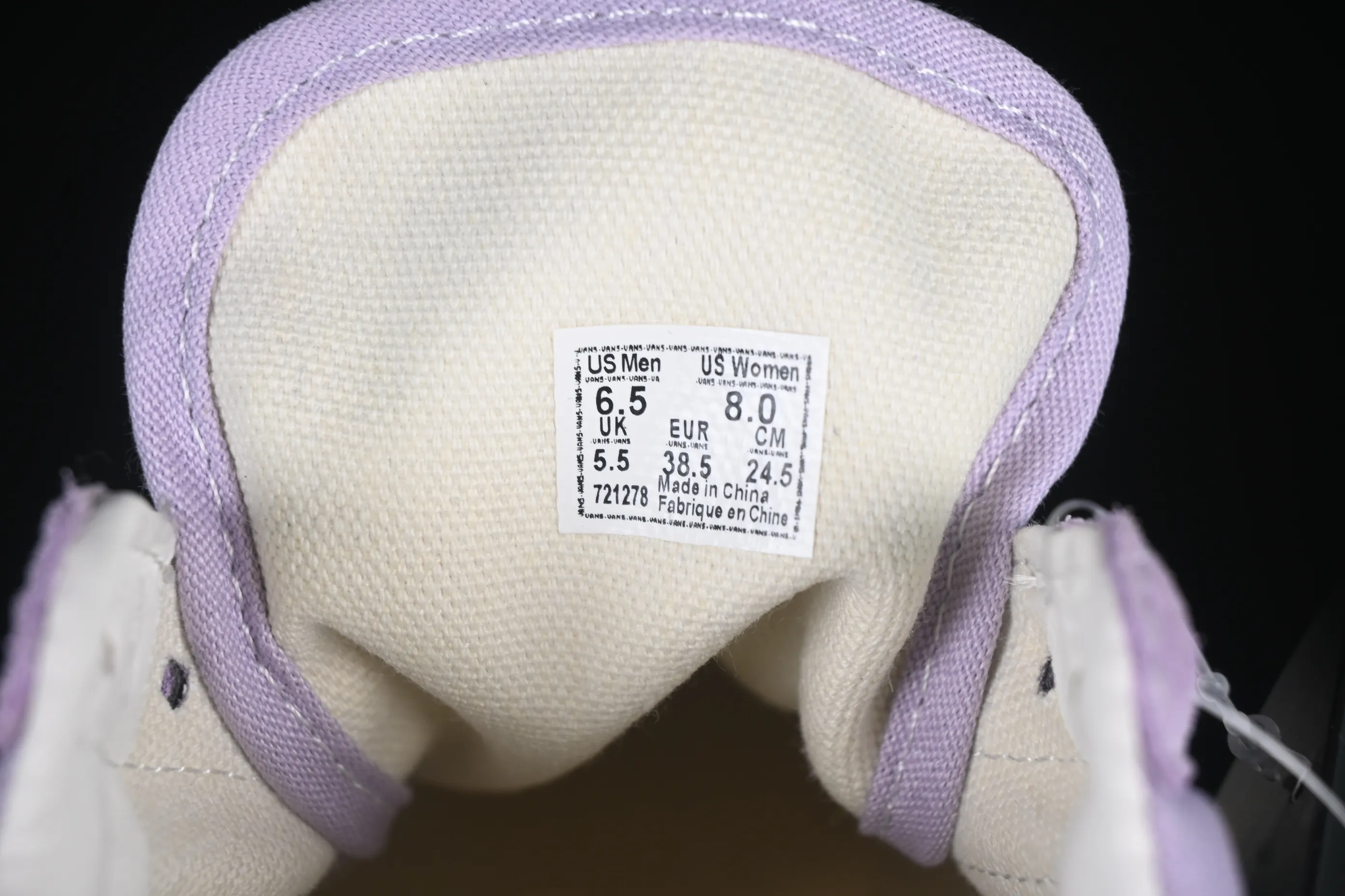 All Categories Vans Vans Series Vans Low Vans Low Vans Old Skool Reissue 136 Purple Checkerboard Baotou Retro Casual Canvas Shoes VN000MT6E3N